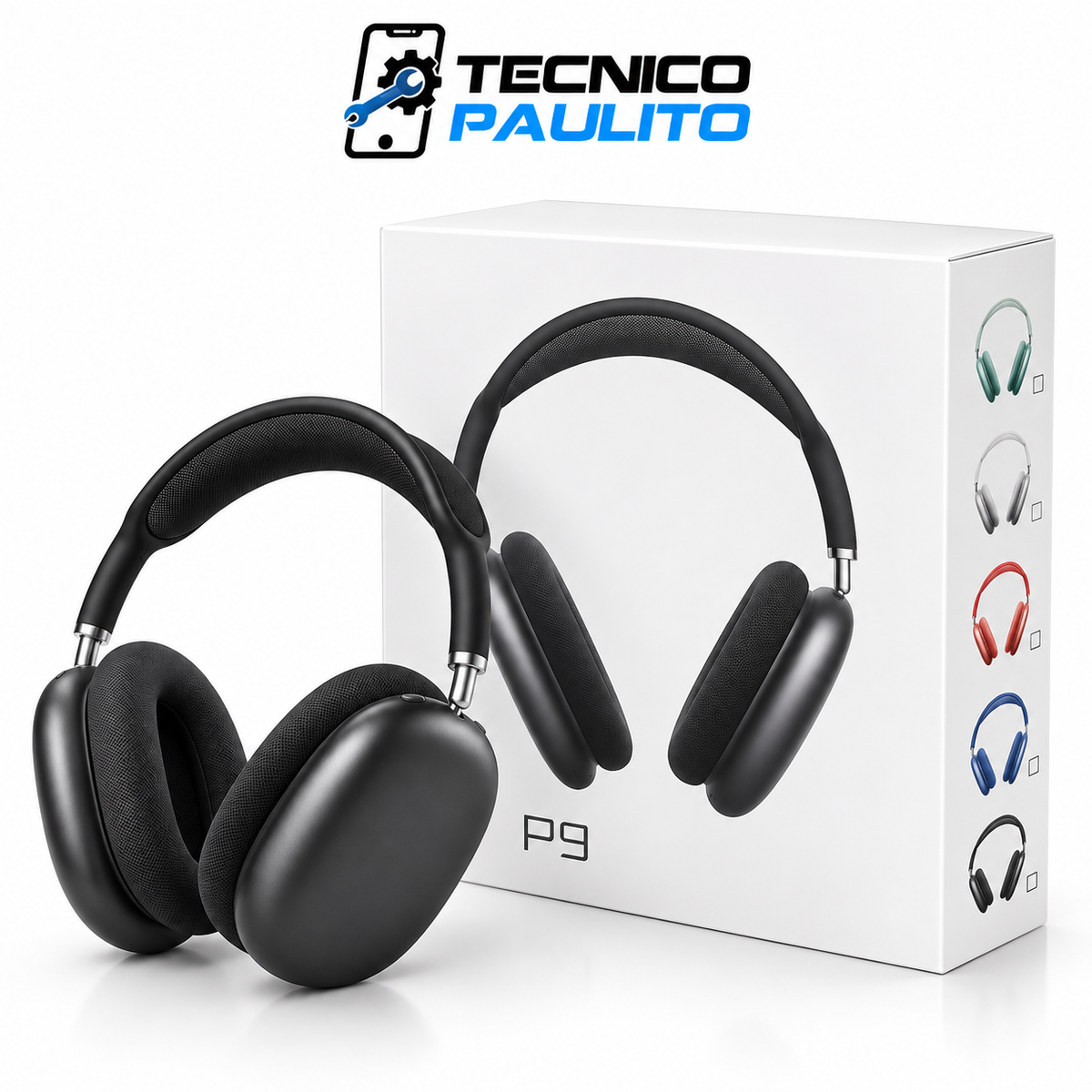 Audífonos Bluetooth P9 Premium – Comodidad, Estilo ⚡️