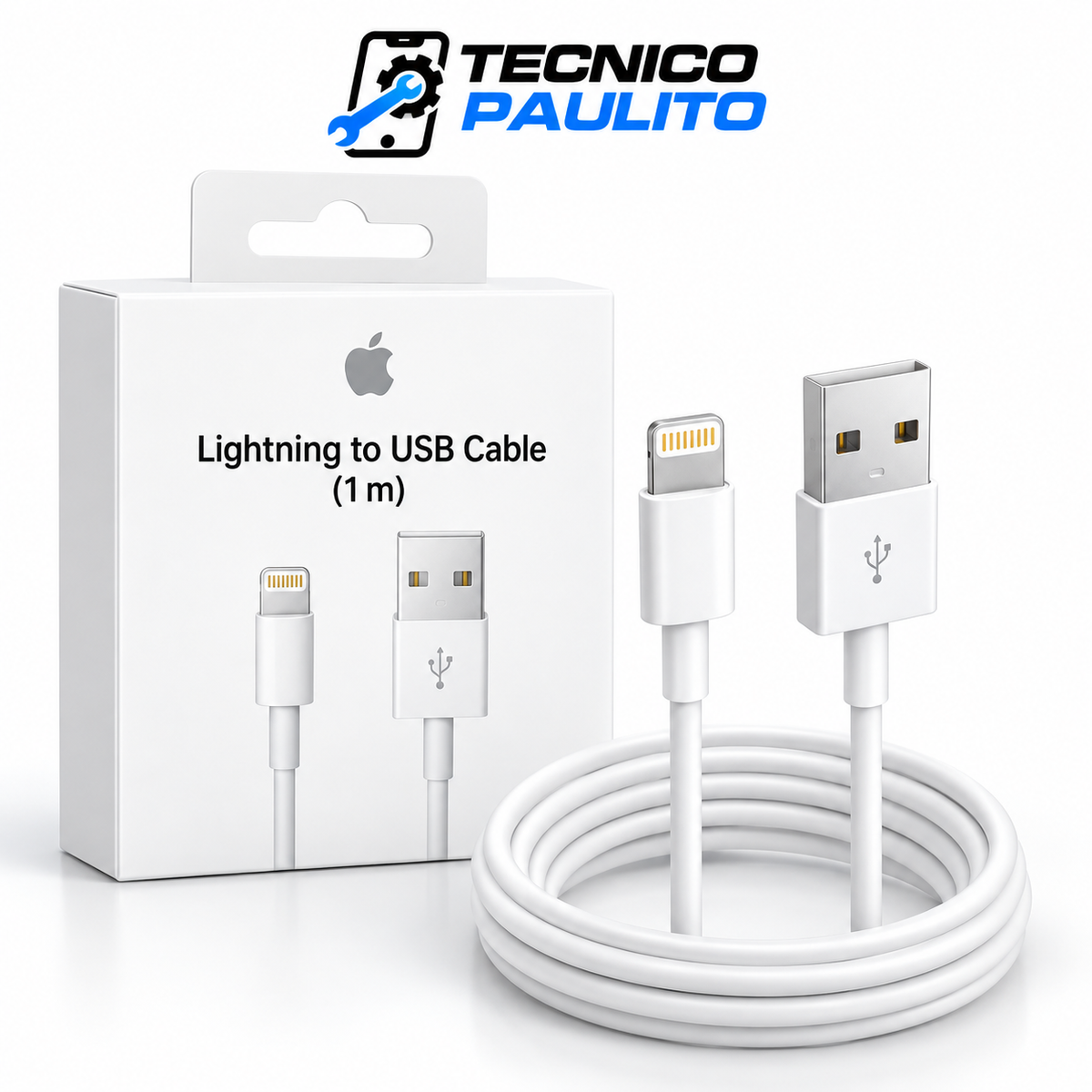 Cable Lightning a USB 1M – Carga y Sincronización
